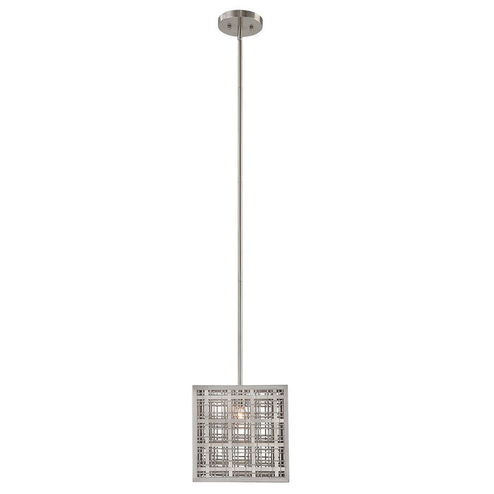 Uttermost 21569 One Light Pendant, Satin Nickel