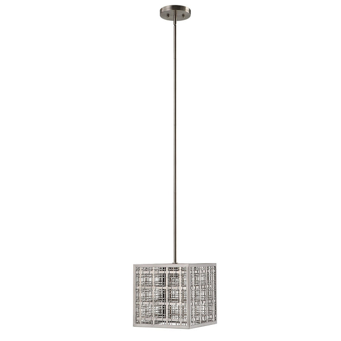 Uttermost 21569 One Light Pendant, Satin Nickel