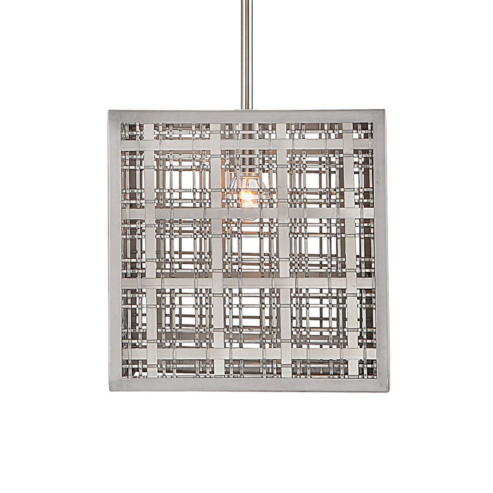 Uttermost 21569 One Light Pendant, Satin Nickel