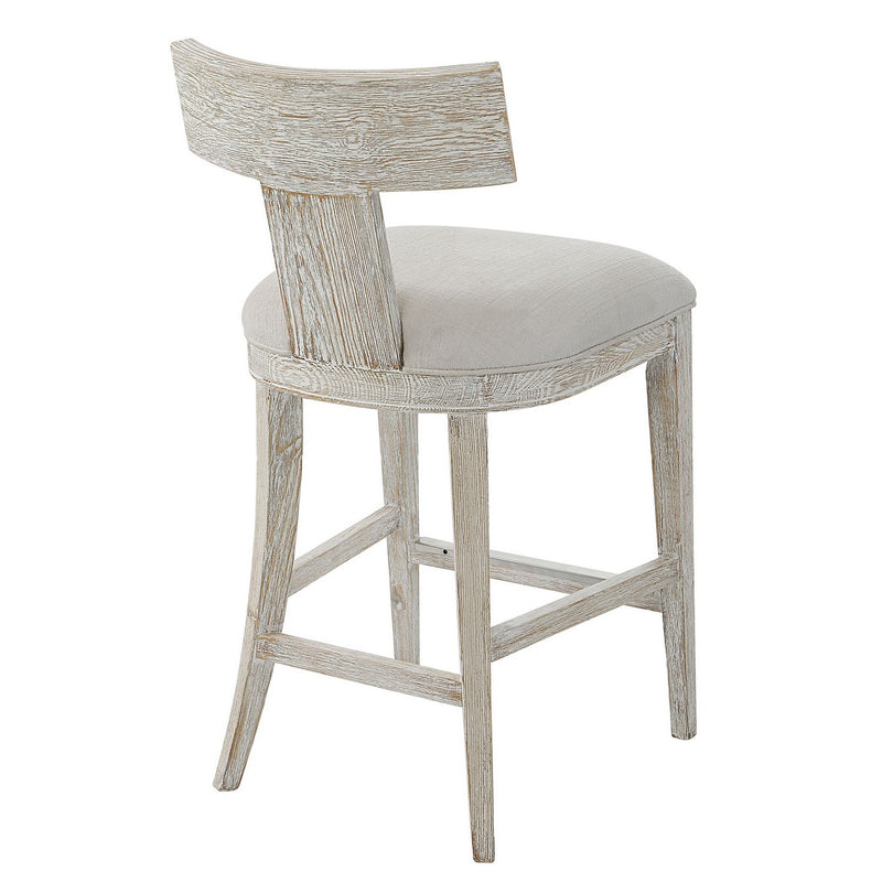 Uttermost 23693 Counter Stool, Whitewashed