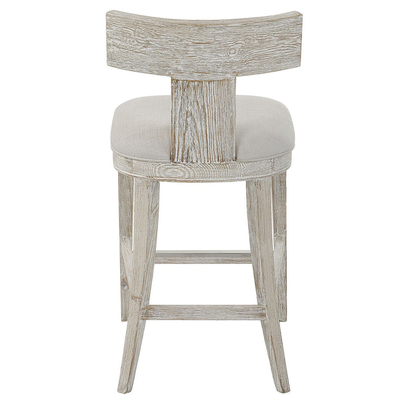 Uttermost 23693 Counter Stool, Whitewashed