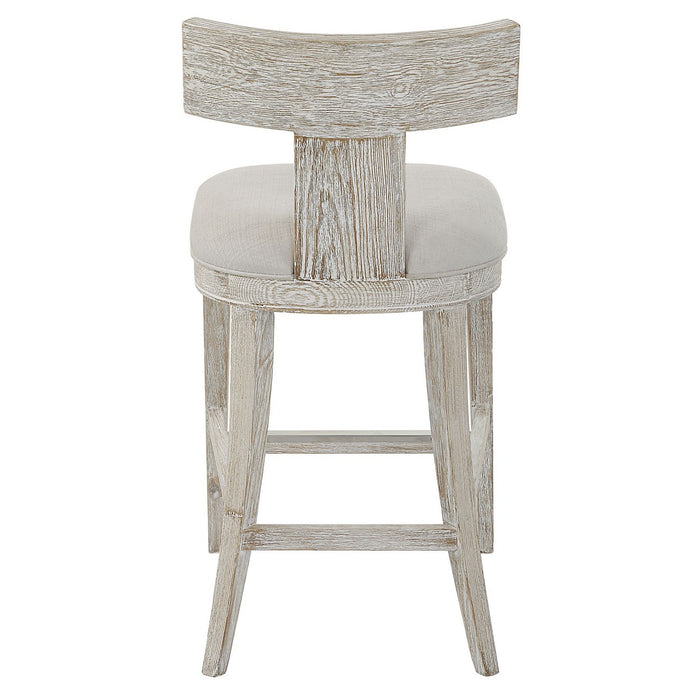 Uttermost 23693 Counter Stool, Whitewashed