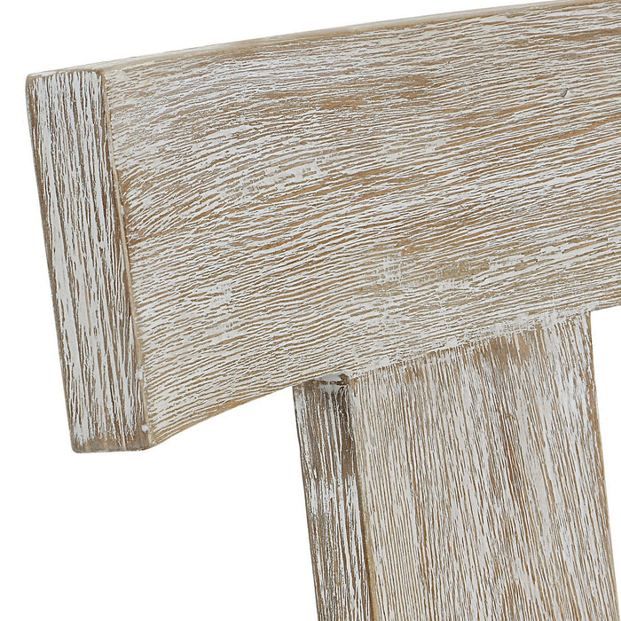 Uttermost 23693 Counter Stool, Whitewashed