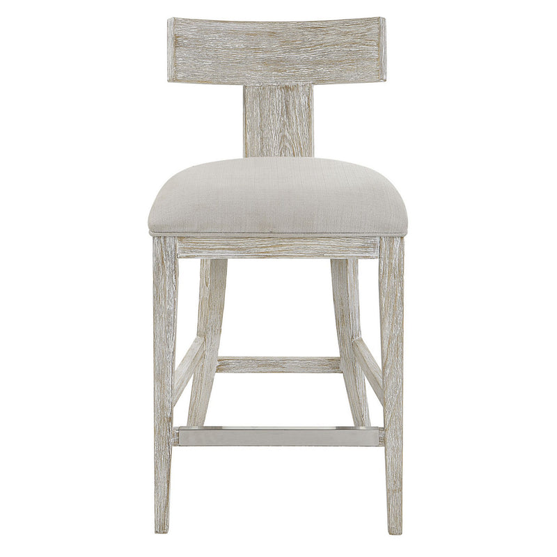 Uttermost 23693 Counter Stool, Whitewashed