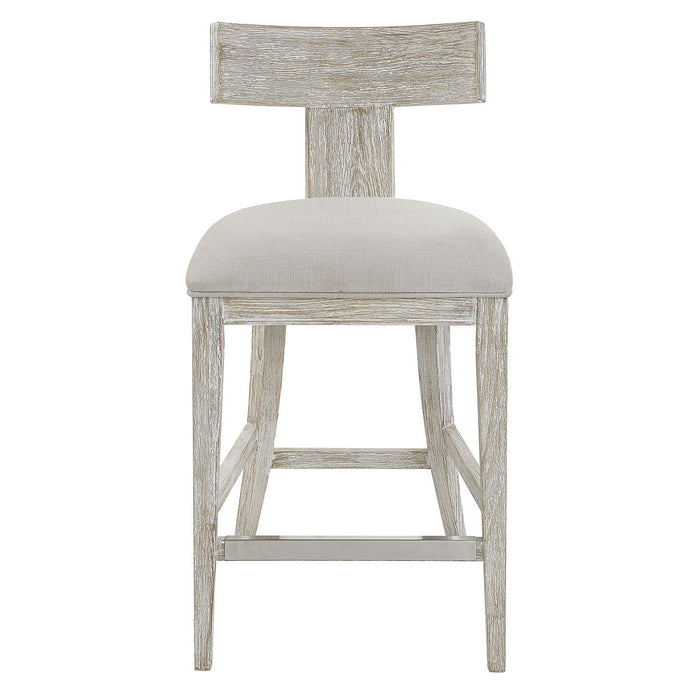 Uttermost 23693 Counter Stool, Whitewashed