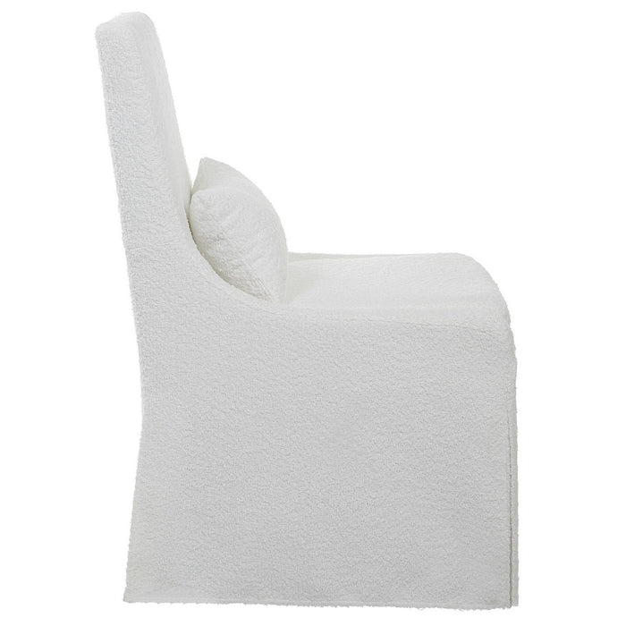 Uttermost 23728 Armless Chair, White