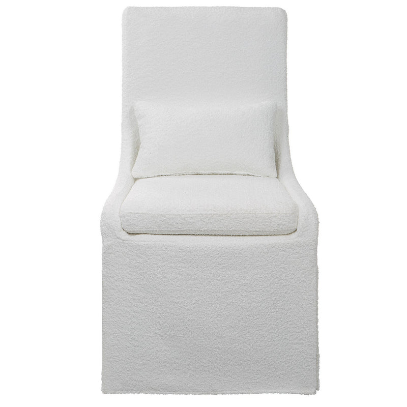 Uttermost 23728 Armless Chair, White