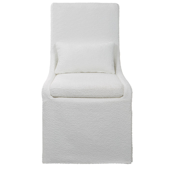Uttermost 23728 Armless Chair, White
