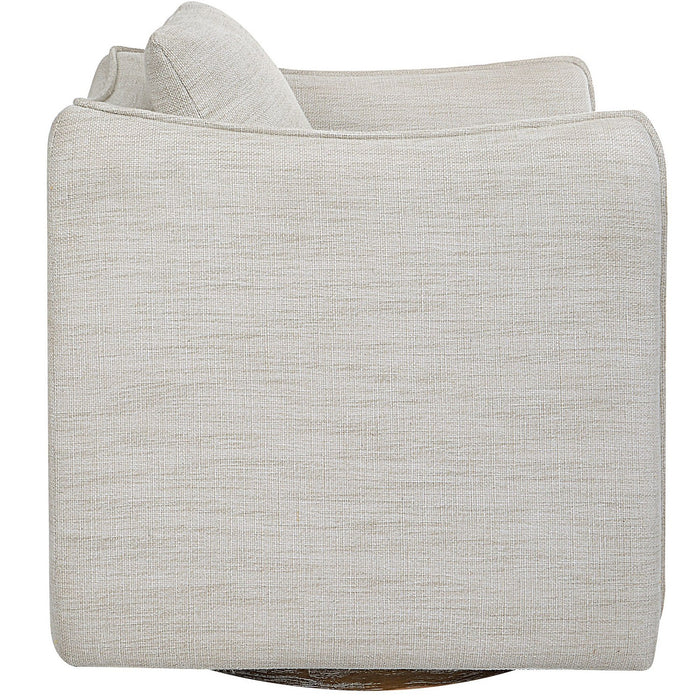 Uttermost 23729 Armless Chair, Off-white