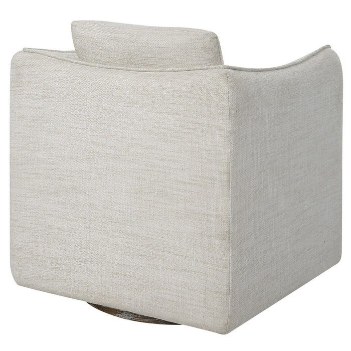 Uttermost 23729 Armless Chair, Off-white