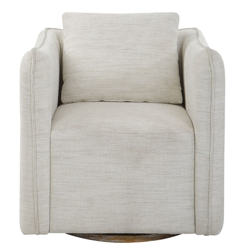 Uttermost 23729 Armless Chair, Off-white