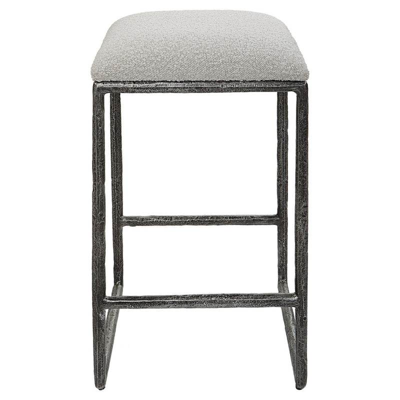Uttermost 23730 Counter Stool, Distressed Charcoal