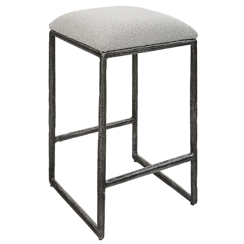 Uttermost 23730 Counter Stool, Distressed Charcoal