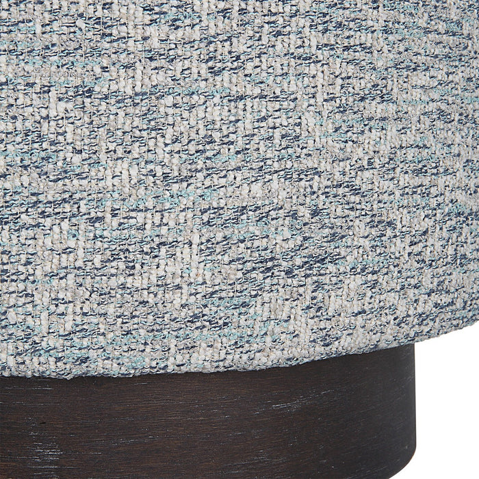 Uttermost 23731 Ottoman, Dark Walnut Stained Oak