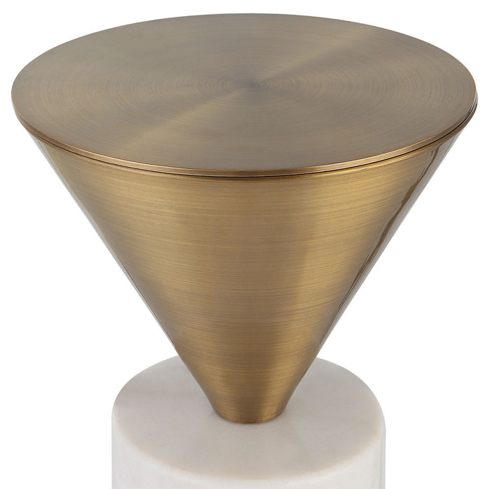 Uttermost 25250 Drink Table, Brushed Brass
