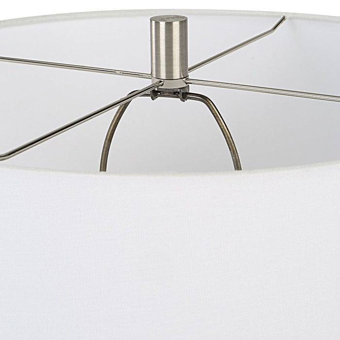 Uttermost 30103 One Light Table Lamp, Brushed Nickel