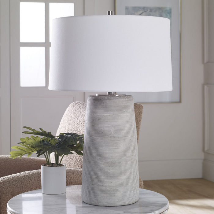 Uttermost 30103 One Light Table Lamp, Brushed Nickel