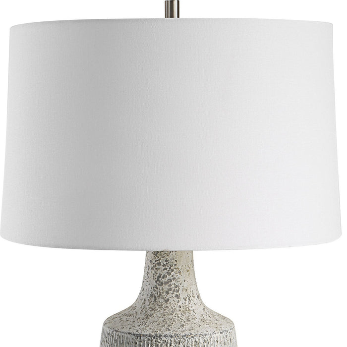 Uttermost 30104 One Light Table Lamp, Brushed Nickel