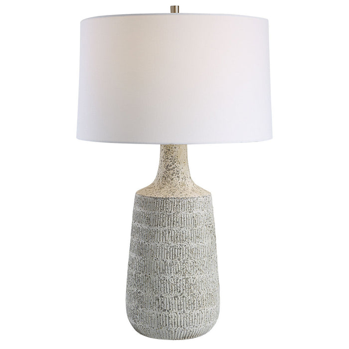 Uttermost 30104 One Light Table Lamp, Brushed Nickel