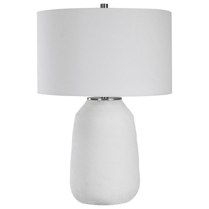 Uttermost 30105-1 One Light Table Lamp, Brushed Nickel