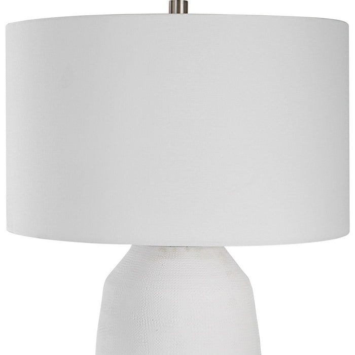 Uttermost 30105-1 One Light Table Lamp, Brushed Nickel