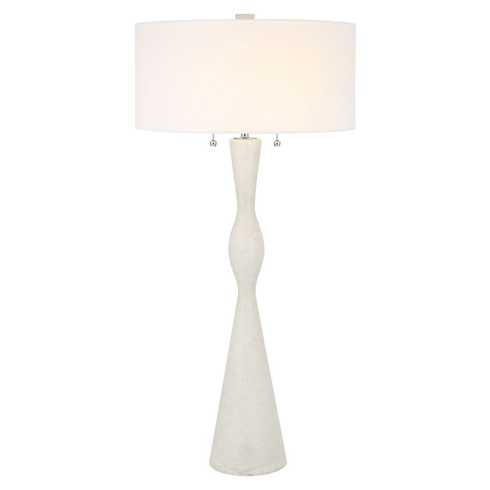 Uttermost 30134 Two Light Table Lamp, Polished Nickel