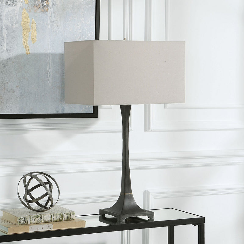 Uttermost 30139 One Light Table Lamp, Rustic Black