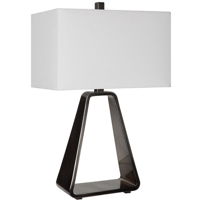 Uttermost 30140-1 One Light Table Lamp, Polished Nickel