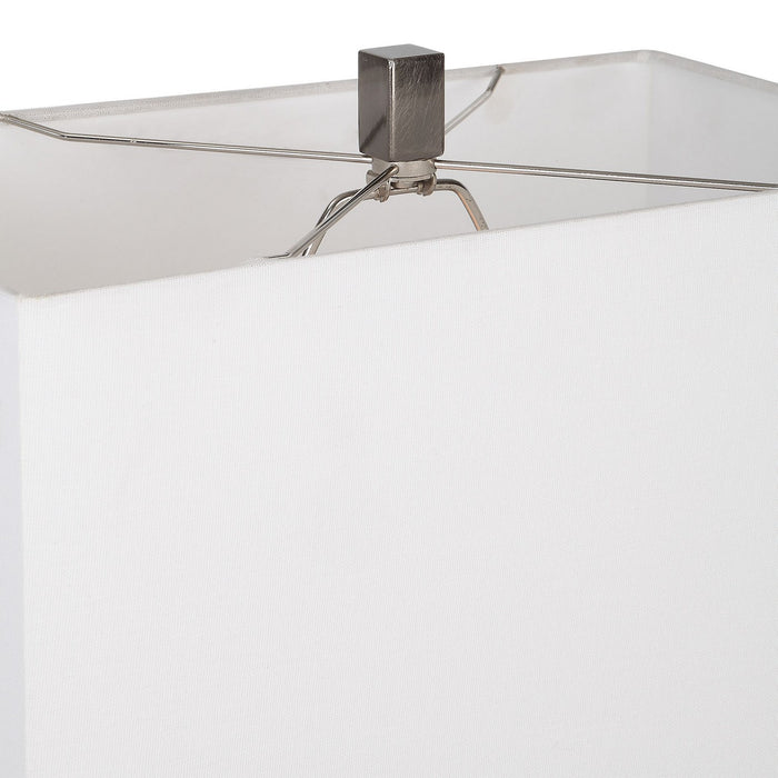 Uttermost 30140-1 One Light Table Lamp, Polished Nickel