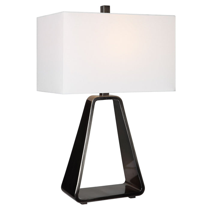 Uttermost 30140-1 One Light Table Lamp, Polished Nickel