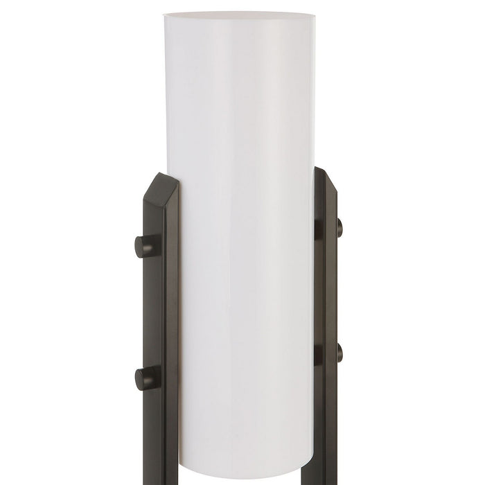 Uttermost 30141-1 Two Light Accent Lamp, Sleek Black And White