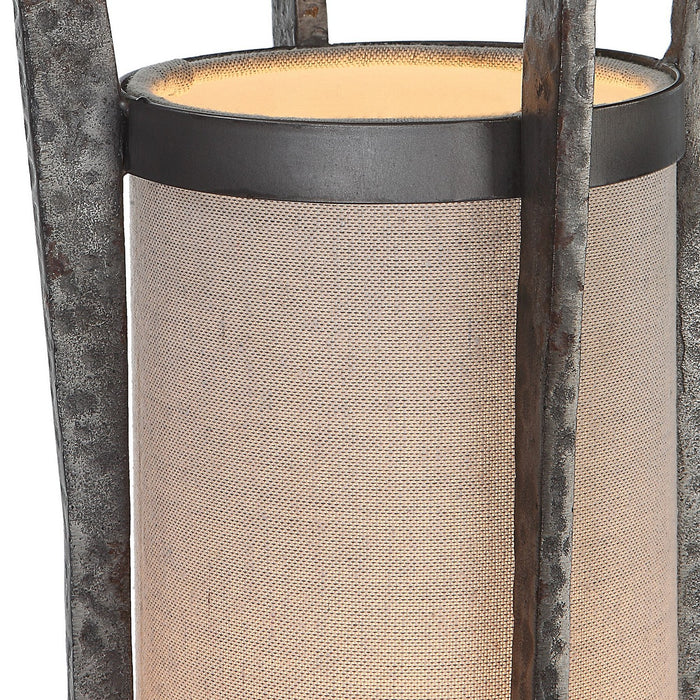 Uttermost 30142-1 One Light Accent Lamp, Aged Pewter