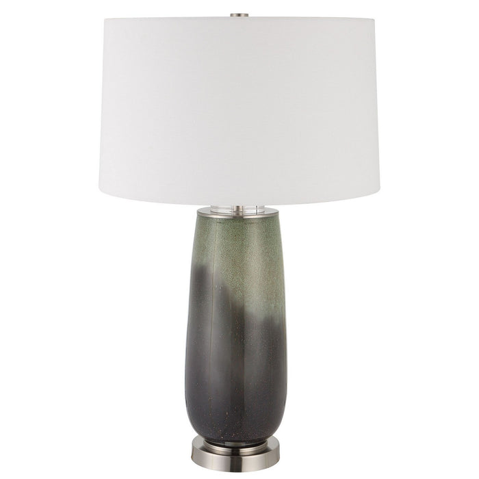 Uttermost 30143 One Light Table Lamp, Brushed Nickel