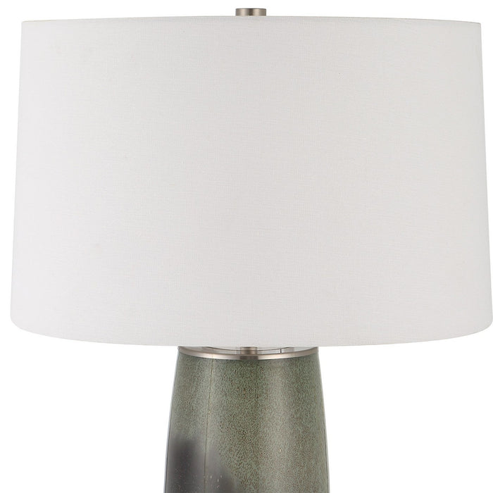 Uttermost 30143 One Light Table Lamp, Brushed Nickel