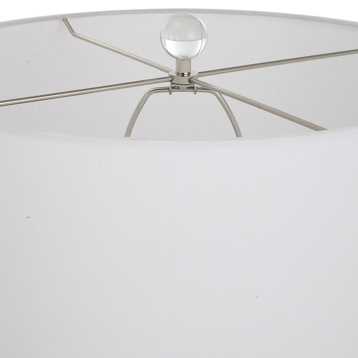 Uttermost 30146 One Light Table Lamp, Polished Nickel
