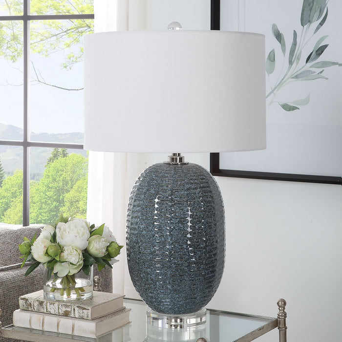 Uttermost 30146 One Light Table Lamp, Polished Nickel