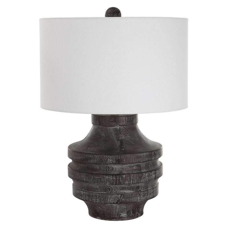 Uttermost 30147-1 One Light Table Lamp, Black