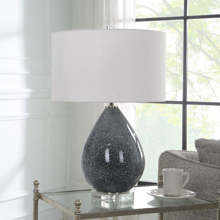 Uttermost 30149-1 One Light Table Lamp, Polished Nickel