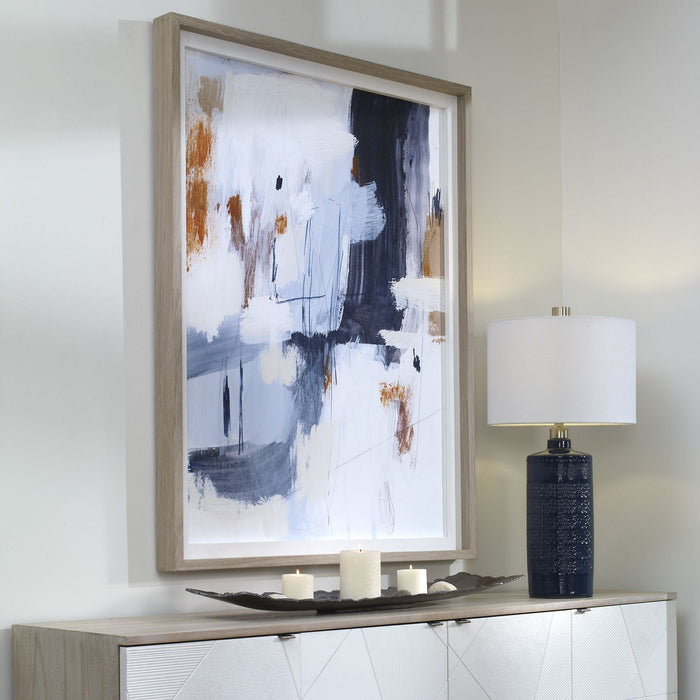 Uttermost 41448 Framed Print, Natural Pine Wood