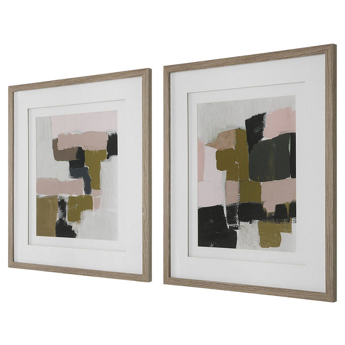 Uttermost 41453 Framed Prints, Set/2, Solid Wood