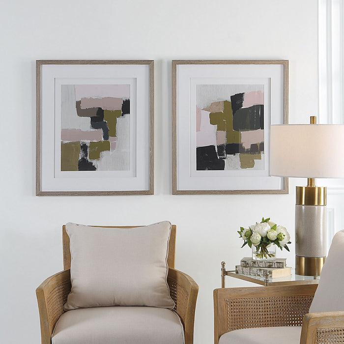 Uttermost 41453 Framed Prints, Set/2, Solid Wood