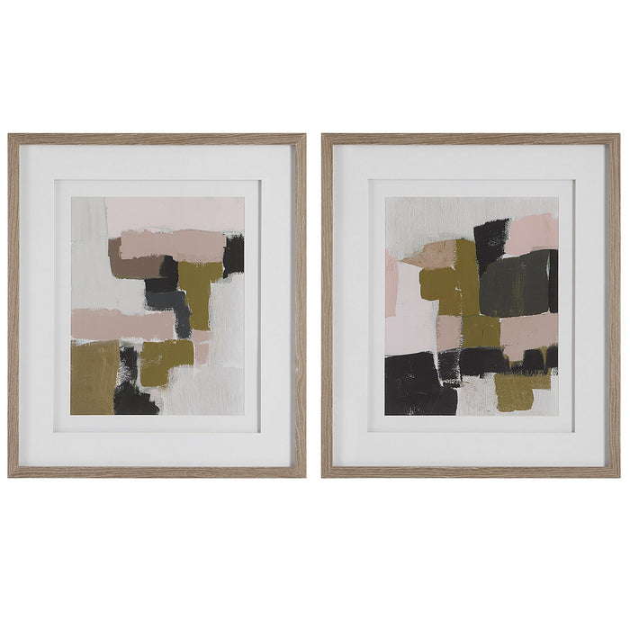 Uttermost 41453 Framed Prints, Set/2, Solid Wood
