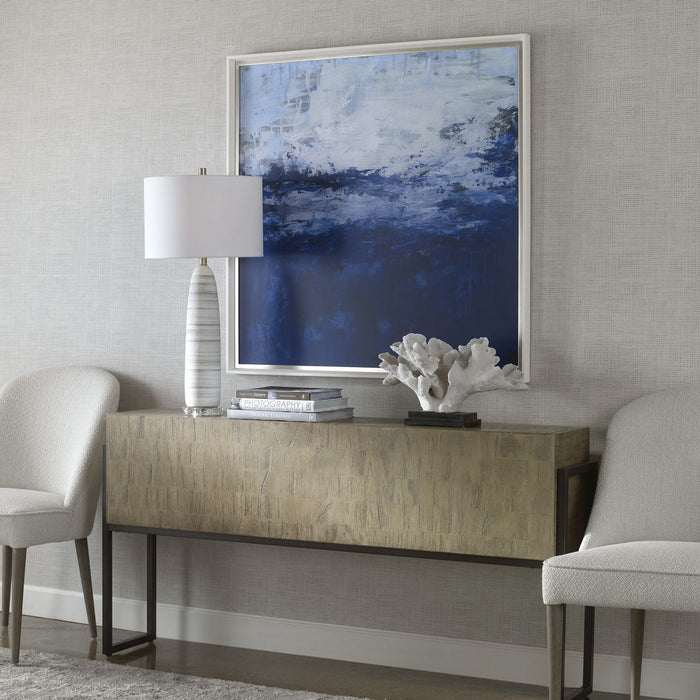 Uttermost 41457 Framed Print, White Wood