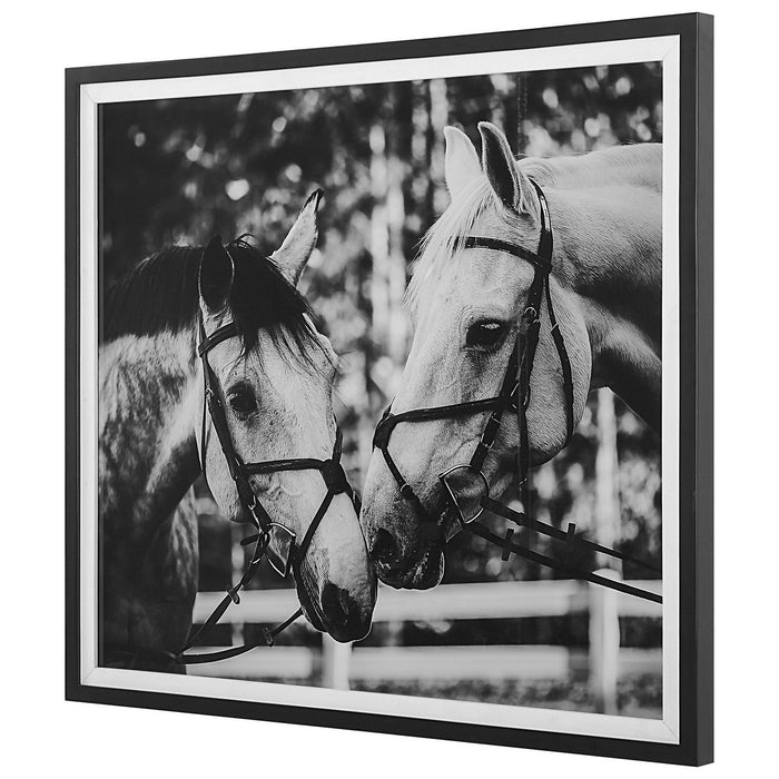 Uttermost 41465 Framed Print, Satin Black