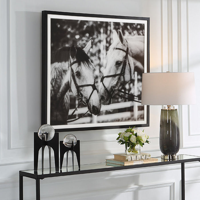 Uttermost 41465 Framed Print, Satin Black