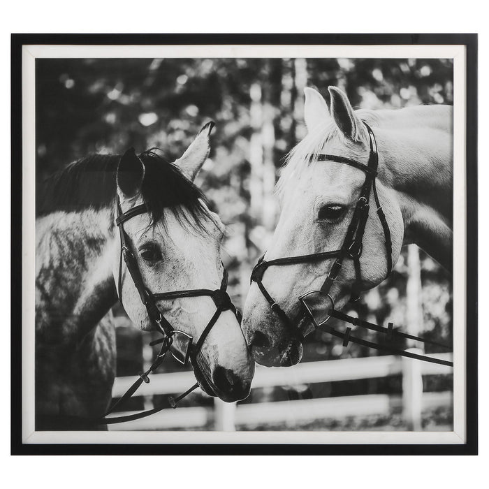 Uttermost 41465 Framed Print, Satin Black