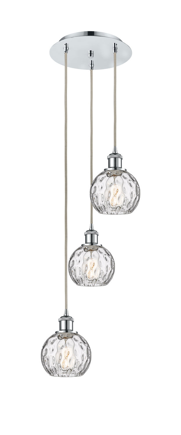 Innovations 113B-3P-PC-G1215-6 Three Light Pendant, Polished Chrome