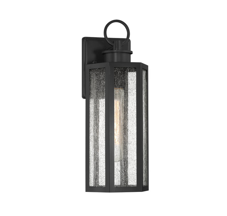 Lighting One E V6-L5-5101-BK One Light Outdoor Wall Lantern, Black