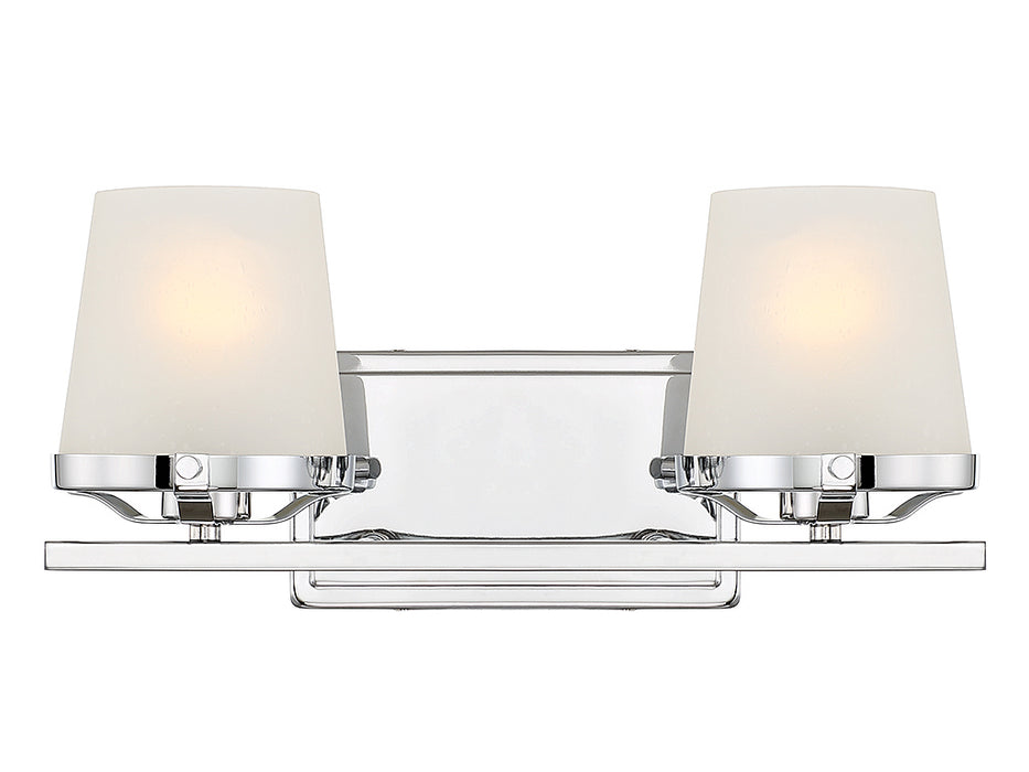 Lighting One E V6-L8-5250-2-11 Two Light Bathroom Vanity, Polished Chrome