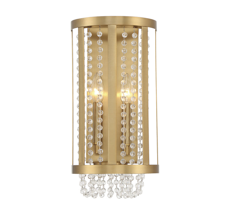 Lighting One E V6-L9-3203-2-322 Two Light Wall Sconce, Warm Brass
